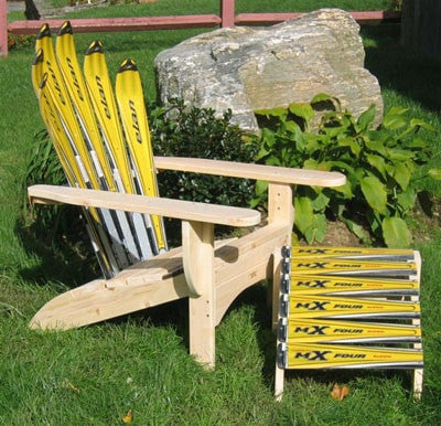 Adirondack Snow Ski Chair With Ottoman The Adirondack Market