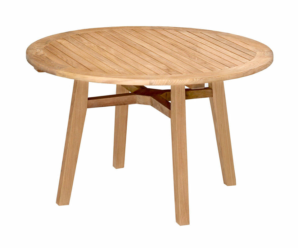 Douglas Nance Somerset 48" Round Indonesian Teak Dining Table - The Adirondack Market