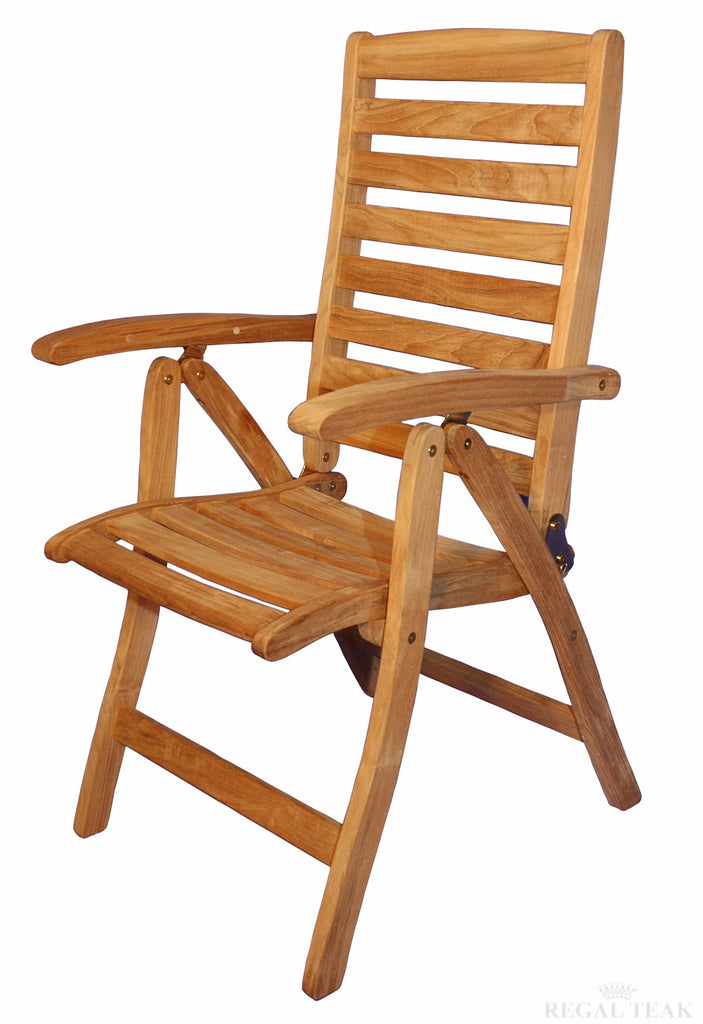 teak reclining chair