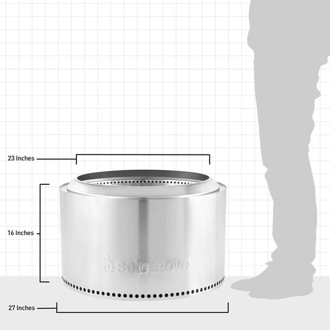 solo stove yukon 1.0 stainless steel fire pit