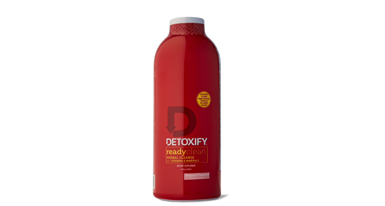 Detoxify Ready Clean Herbal Cleanse Tropical Fruit Flavor 16 Oz (2 Pack)