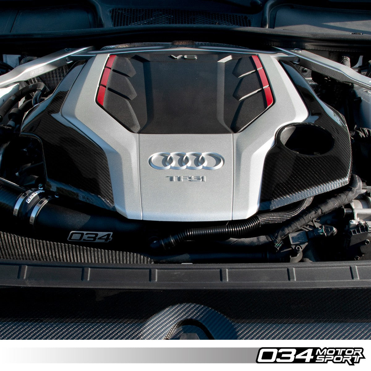 034Motorsport Audi 3.0T B9 C8 Carbon Fibre Engine Cover (Inc. A6, A7, S5 & SQ5) - ML Performance UK