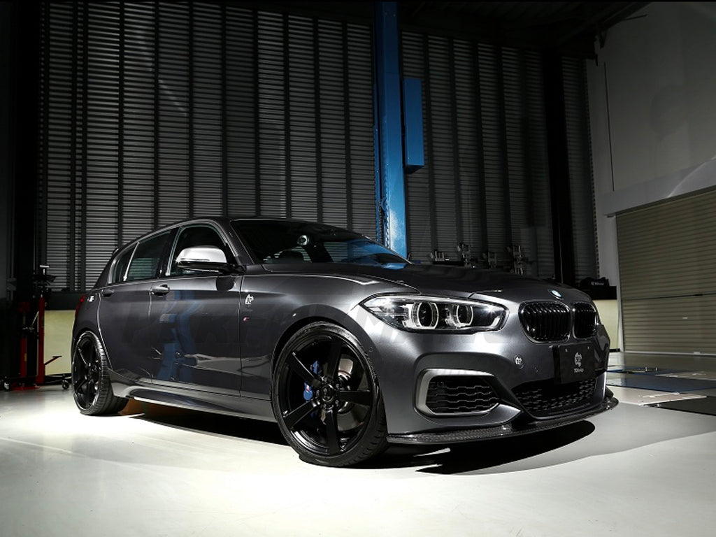 3D Design BMW 1 Series F20 LCI M140i Front Carbon Splitter - ML Performance UK