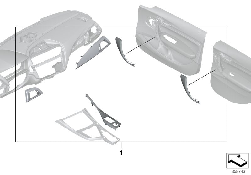 BMW M Performance F21 F22 F87 LCI Carbon Alcantara Interior Trim (Inc. 120d, M135i, M240i, & M2)