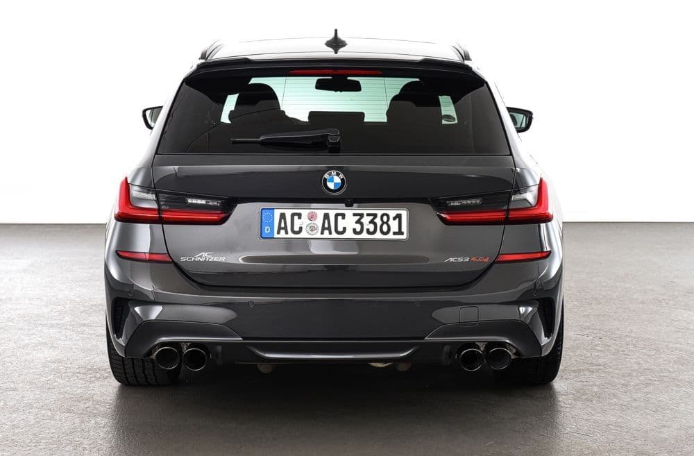 AC Schnitzer BMW G20 G21 Quad Tailpipe Set - Black (330d & M340d) - ML Performance UK