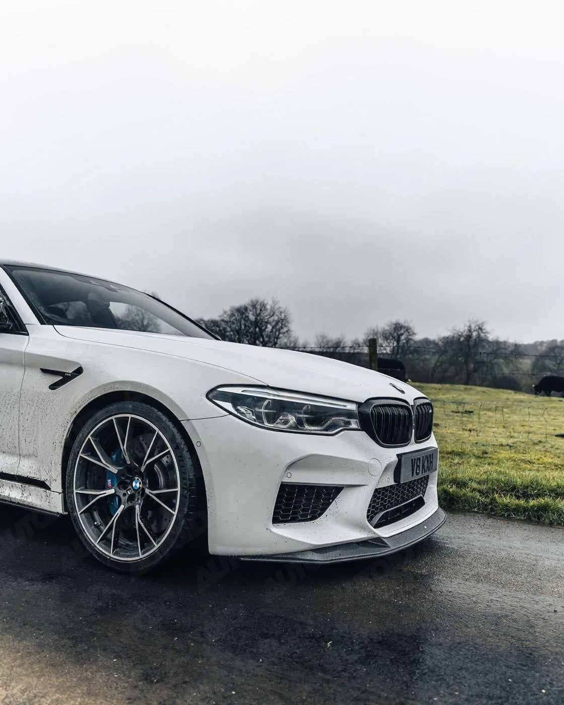 AUTOID BMW F90 M5 Carbon Fibre Competition Front Lip Splitter - ML Performance UK