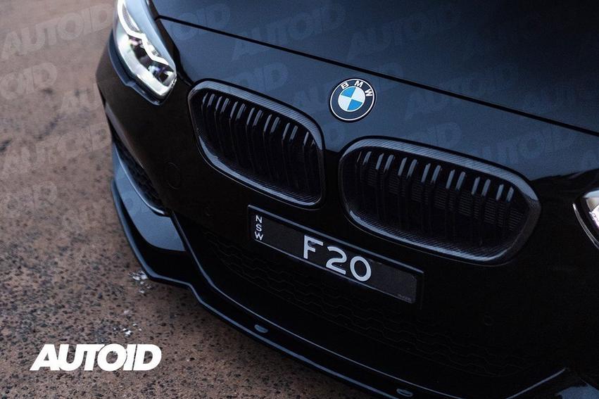 AUTOID BMW F20 F21 Carbon Fibre Double Slat Kidney Grilles (Inc. 114i, 116i, 118i & 125i) - ML Performance UK