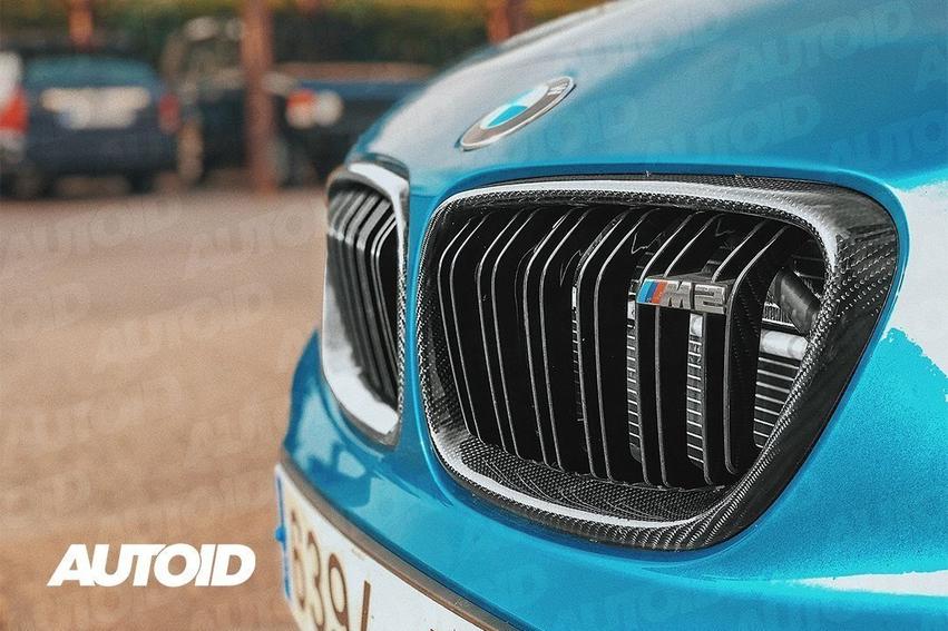 AUTOID BMW F22 F23 F87 Carbon Fibre Double Slat Kidney Grilles (Inc. 218i, 220i, 225i & 230i) - ML Performance UK