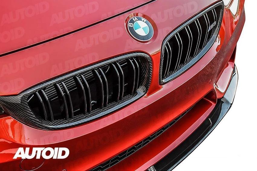 AUTOID BMW F32 F80 F82 F83 Carbon Fibre Double Slat Kidney Grilles (Inc. 430i, 440i, M3 & M4) - ML Performance UK