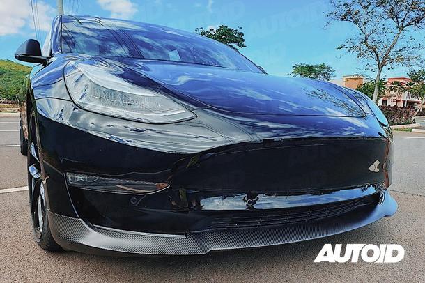 AUTOID Tesla Model 3 Carbon Fibre Performance Front Lip - ML Performance UK