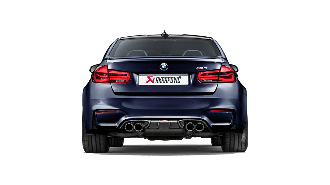 Akrapovic BMW F80 F82 F83 Difusor trasero de fibra de carbono de alto brillo (M3 y M4) -