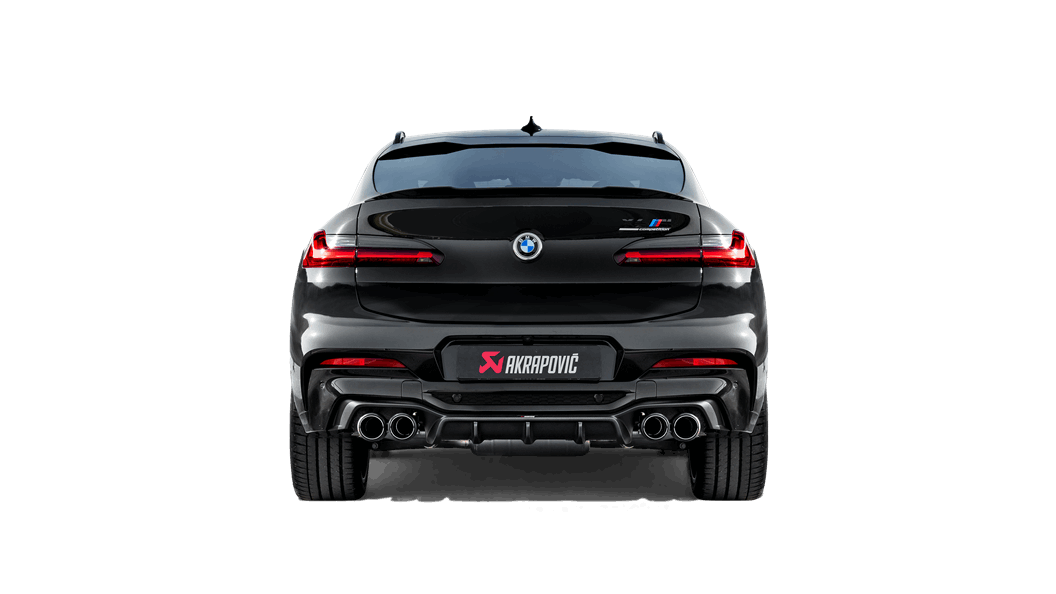 Akrapovic BMW F98 X4 M Diffuseur arrière en fibre de carbone haute brillance -
