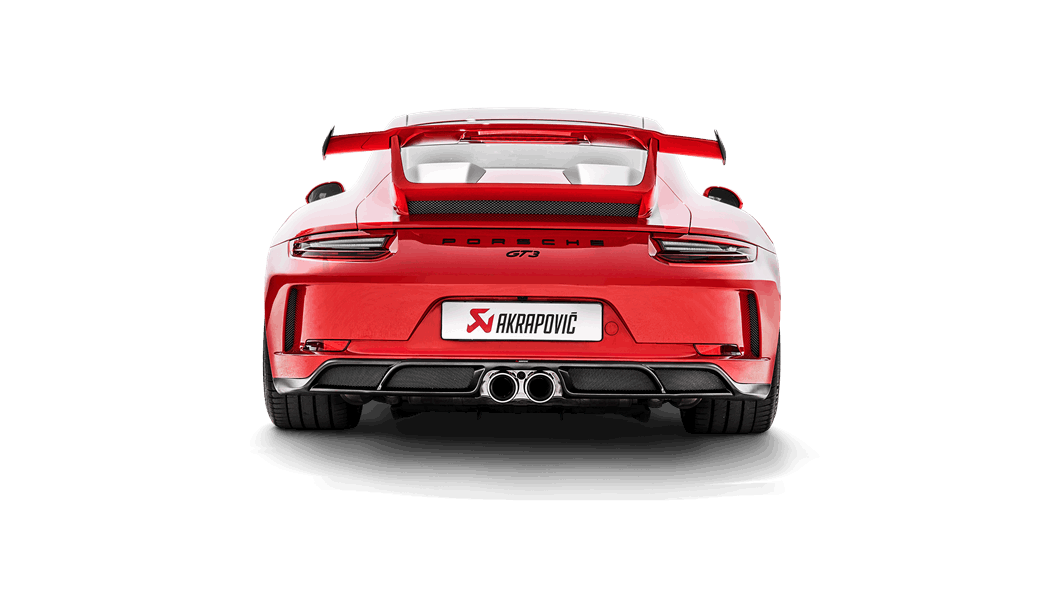 Akrapovič Porsche 991.2 911 GT3 Difusor de fibra de carbono trasero -