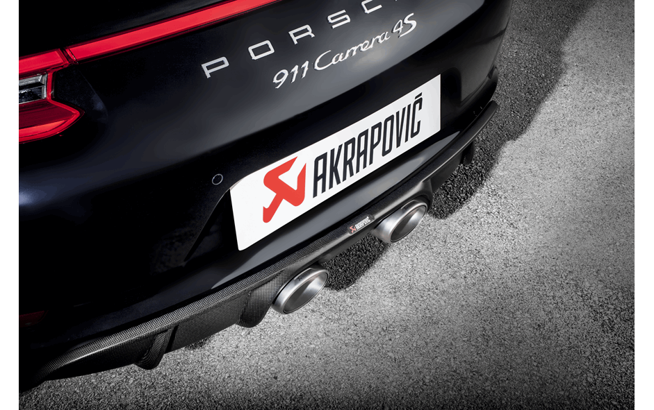 Akrapovič Porsche 991.2 911 Rear carbon Fibre Diffuser (Inc. Carrera, Carrera S, Carrera Cabriolet S & Carrera Cabriolet GTS) - 