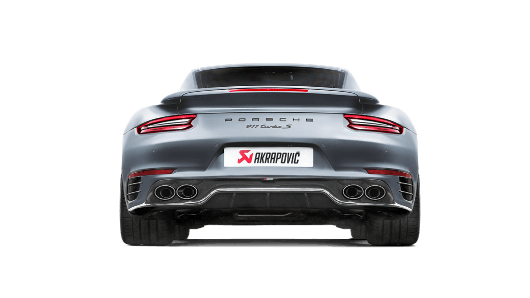 Akrapovič Porsche 991.2 911 Turbo Difusor trasero de fibra de carbono -