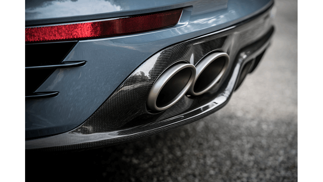 Akrapovič Porsche 991.2 911 Turbo Diffuseur arrière en fibre de carbone -