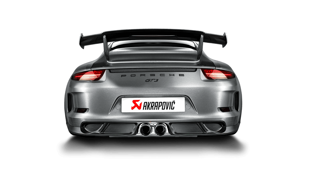 Akrapovič Porsche 991 911 GT3 Diffuseur arrière en fibre de carbone -