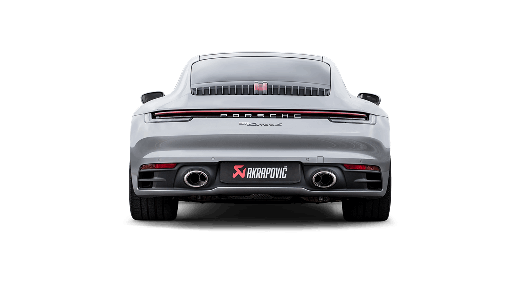 Akrapovič Porsche 992 911 Carrera Slip-On Race Line Sistema de escape de titanio (Carrera, Carrera S, Carrera 4S y Carrera Cabriolet) -