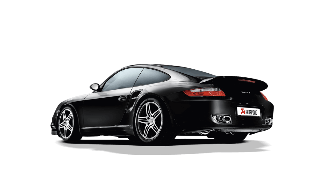 Akrapovič Porsche 997 911 Turbo Slip-On Line Système d'échappement en titane avec 100 cpsi Cats -