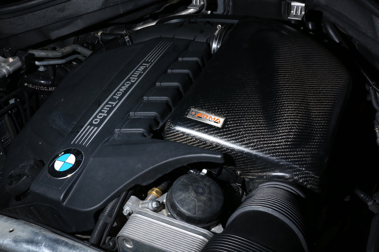 Armaspeed BMW E70 E71 F15 F16 Admisión de aire frío de fibra de carbono (X5 35i y X6 35i) - ML Performance UK