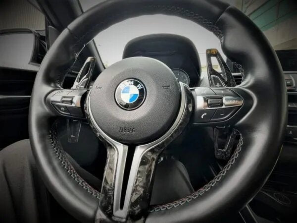 Armaspeed BMW F10 F12 F80 F82 F87 Gloss Black M-Power Forged Carbon Fibre Paddle Shifter (Inc M2, M3, M4 & M5) - Nforcd UK