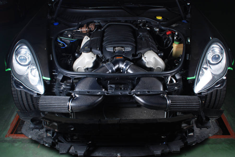 Toma de aire frío Armaspeed Porsche Panamera 3.6 V6 de fibra de carbono - ML Performance UK
