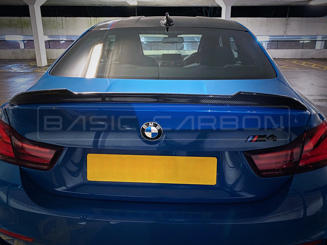 Basic Carbon BMW F82 M4 CS Style Pre-Preg Dry Carbon Fibre Rear Spoiler - ML Performance UK