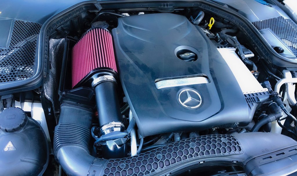 BMS Mercedes-Benz C & E Class Type2 Billet Intake, Filter & Mounting Hardware (Inc. C300, GLC300 & E300) - ML Performance UK