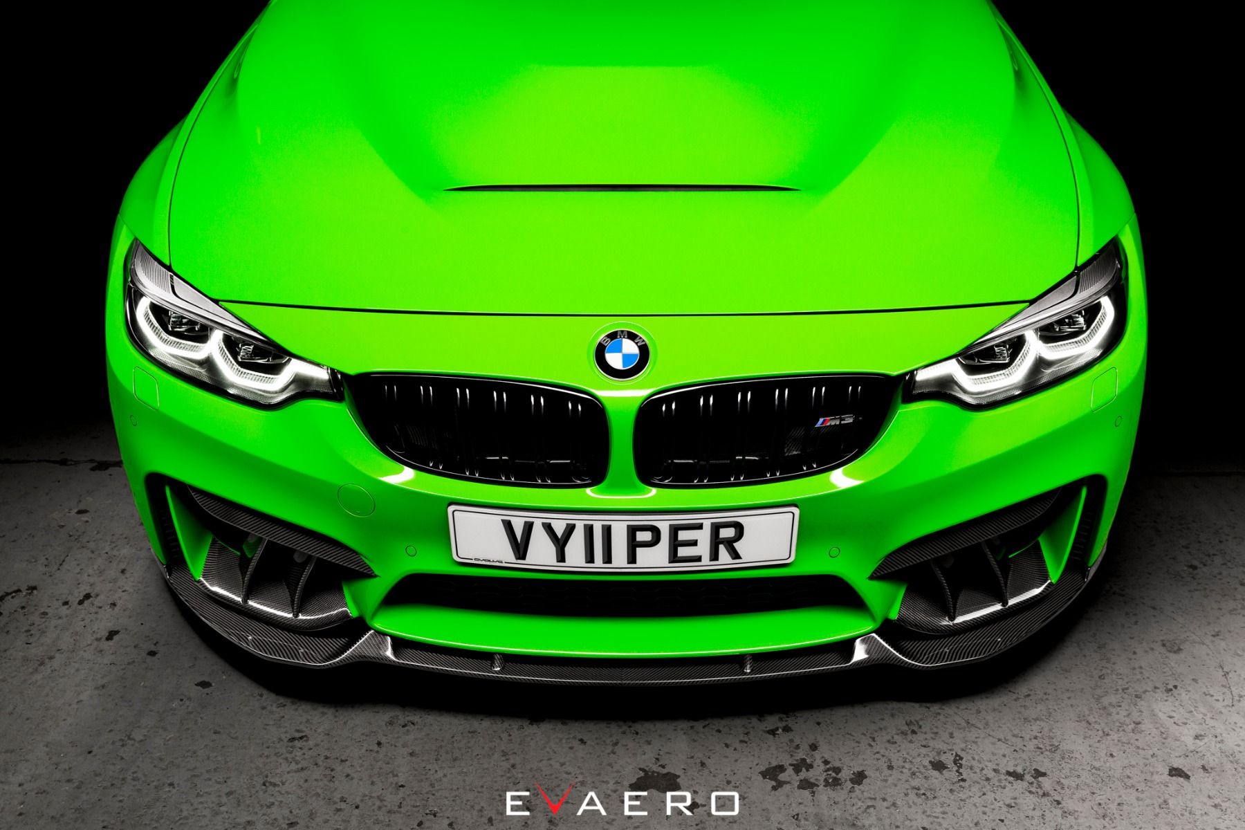 Evaero BMW F80 F82 F83 Front Carbon Splitter (M3 & M4) - ML Performance UK