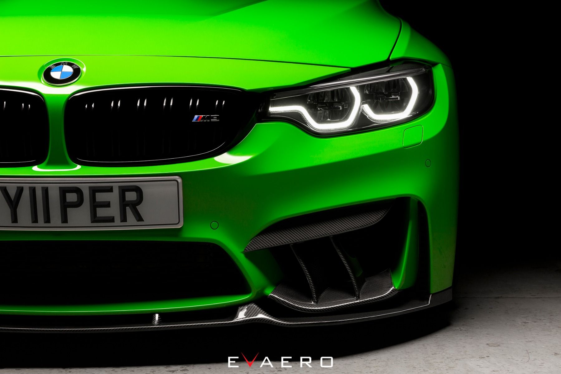 Evaero BMW F80 F82 F83 Front Carbon Splitter (M3 & M4) - ML Performance UK