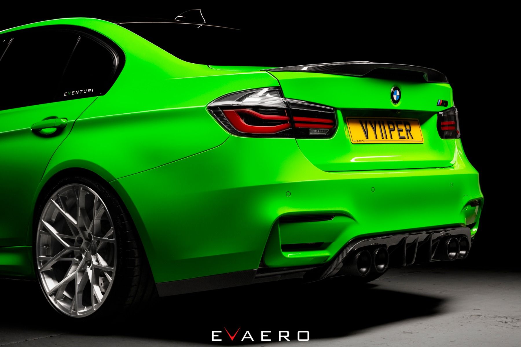 Evaero BMW F80 F82 F83 Rear Carbon Diffuser with Winglets (M3 & M4) - ML Performance UK