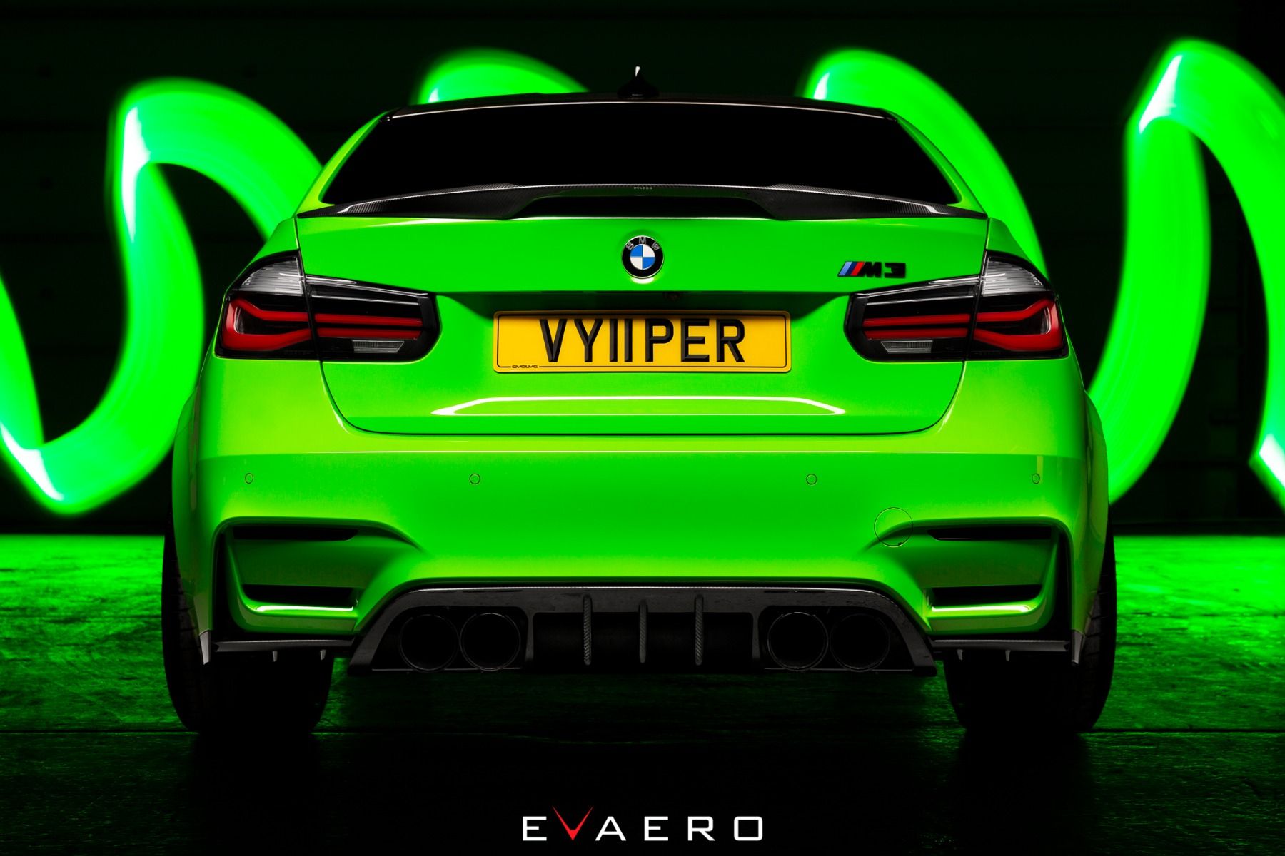 Evaero BMW F80 F82 F83 Rear Carbon Diffuser with Winglets (M3 & M4) - ML Performance UK