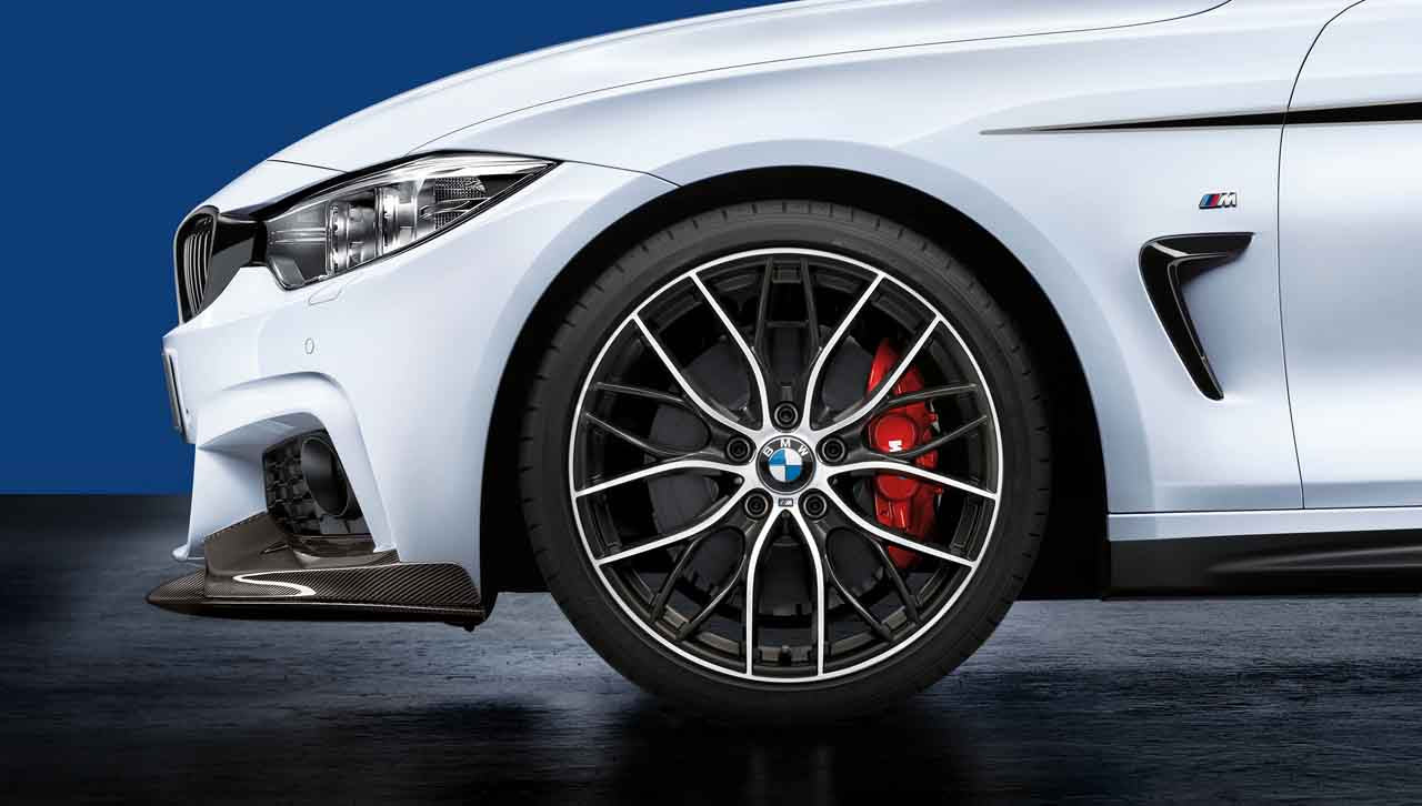 Genuine BMW F30 F32 F36 M Performance Double Spoke Style 405M Orbitgrey 20" Wheels with Summer Tyres (Inc. 320i, 328i, 330d & 440i) - ML Performance UK