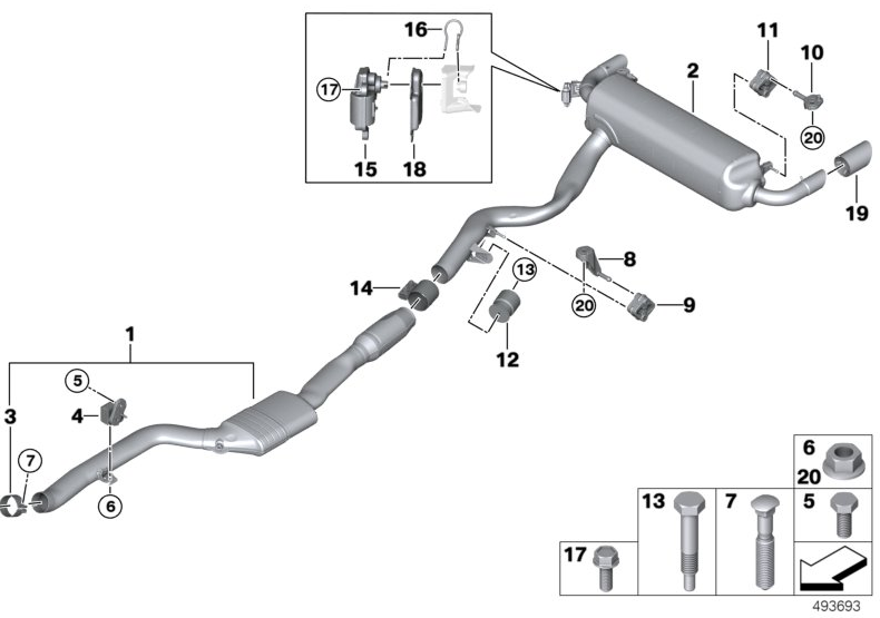 Genuine BMW F20 F21 F36 F87 Fixing Bow (Inc. 125i, M135iX, 435iX & M2) - ML Performance UK