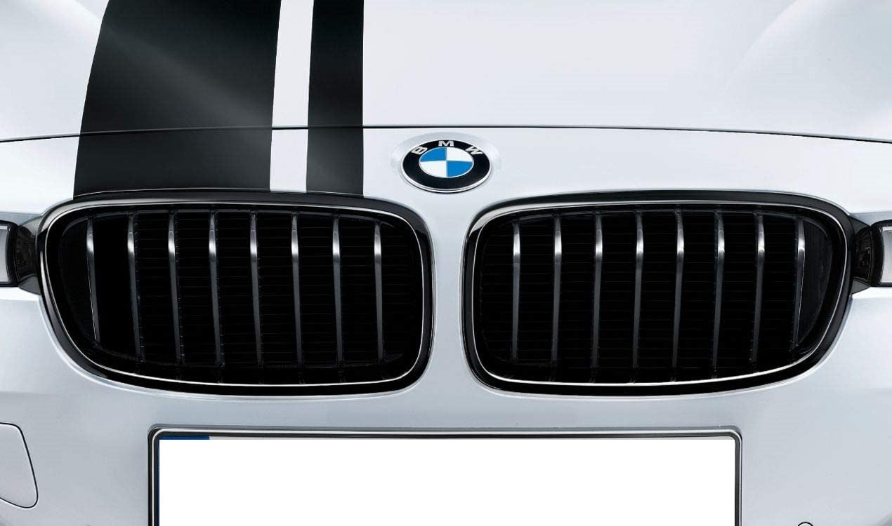 Genuine BMW F30 F31 M Performance High Gloss Black Kidney Grilles - Pair (Inc. 320i, 325d, 330e & 340i) - ML Performance UK
