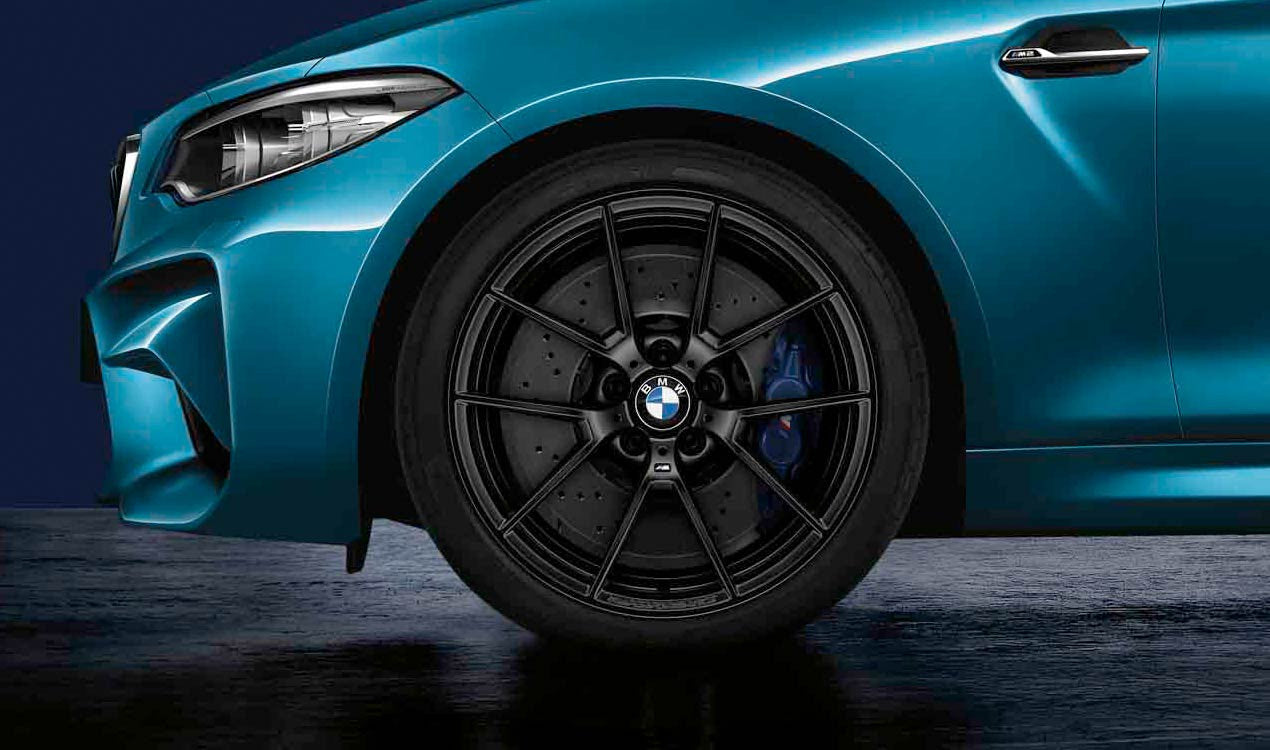 Genuine BMW F80 F82 M Performance Y-Spoke 763 Matte Black 19"/20" Wheels with Tyres (M3 & M4) - ML Performance Fitted Photos