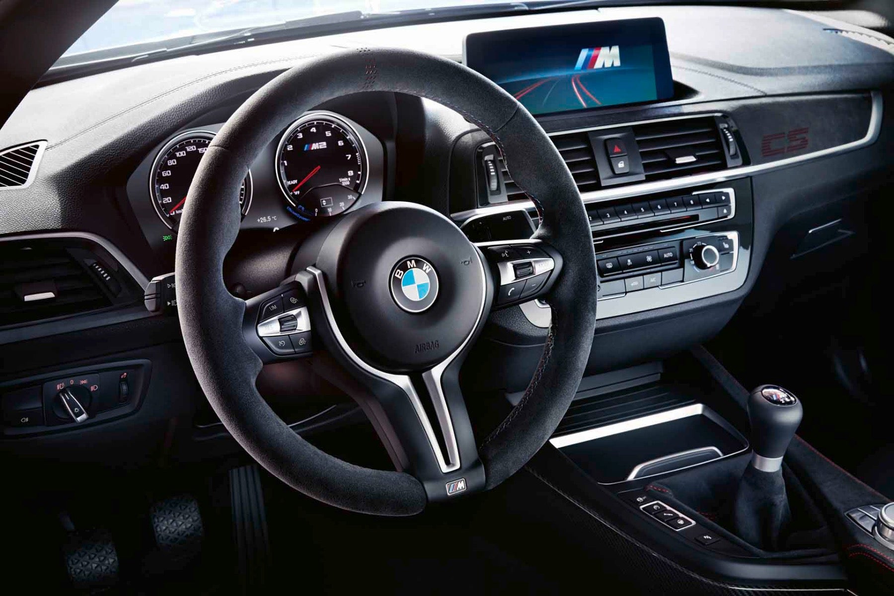 Genuine BMW F87 M2 CS M Performance Alcantara Steering Wheel Rim - ML Performance UK