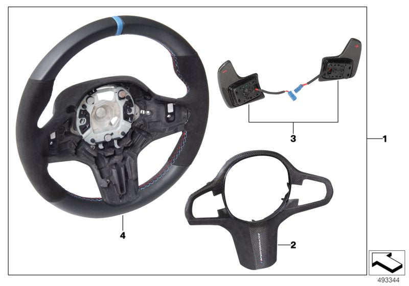 Genuine BMW F90 F91 F92 F93 M Performance Steering Wheel (M5 & M8) - ML Performance UK