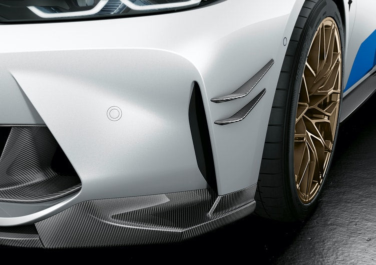 Genuine BMW G80 G82 M Performance Carbon Fibre Front Flicks - Pair (M3, M3 Competition, M4 & M4 Competition) - ML Performance UK