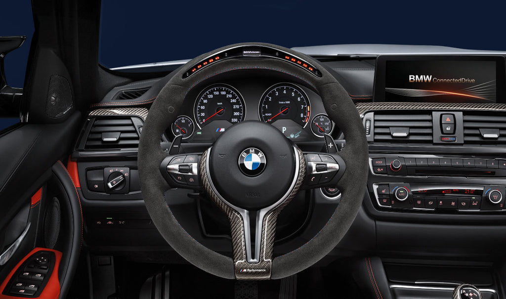 Genuine BMW M Performance F80 F82 Alcantara Steering Wheel with Race Display (M3 & M4) - ML Performance UK