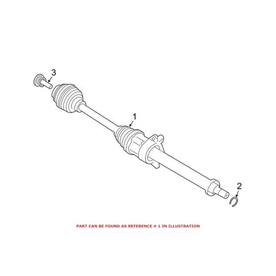 Genuine MINI F55 F56 F57 Cooper S Front Right Drive Shaft - ML Performance UK