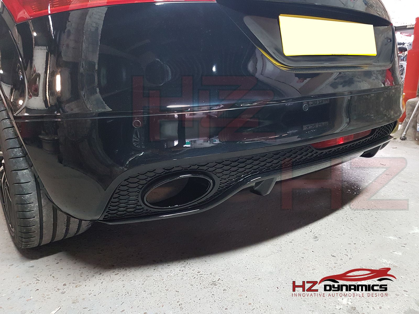 HZ Dynamics Audi TT 8J MK2 TTRS-Type Rear Bumper Diffuser - ML Performance UK