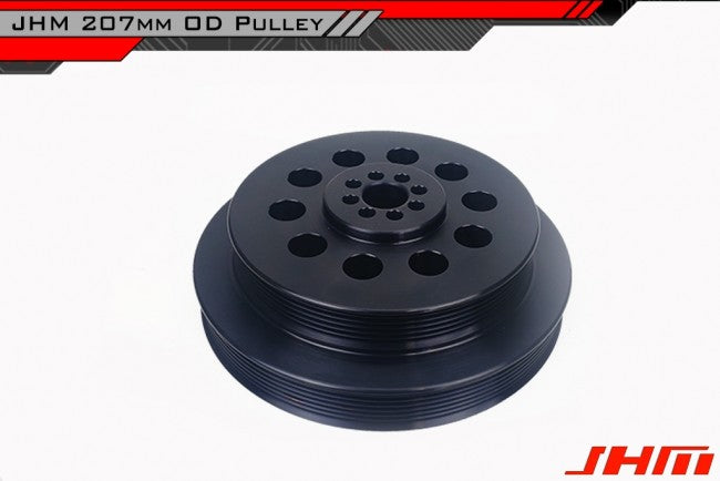 JHM Audi B8 C7 3.0T V6 207mm HD Overdrive Lightweight Supercharger Crank Pulley (Inc. A6, S4, Q5 & SQ5) - ML Performance UK