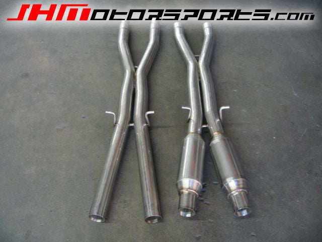 JHM Audi B7 RS4 2.75" Stainless Steel Cat-Back Exhaust With X-Pipe - ML Performance UK