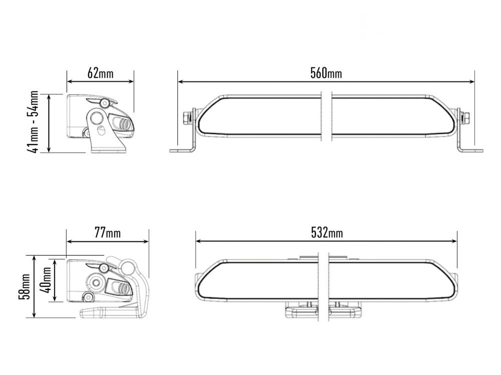 Lazer Lamps Universal Linear-18 Elite LED Lamp With i-LBA - ML Performance UK