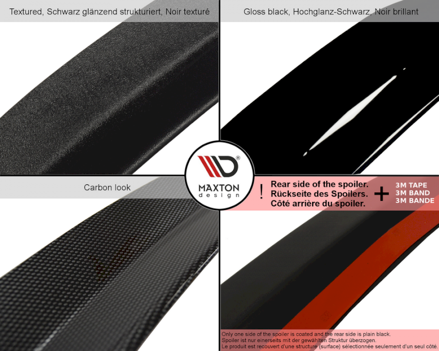 Maxton Design Audi Mk1 A7 S-Line Spoiler Cap - ML Performance UK