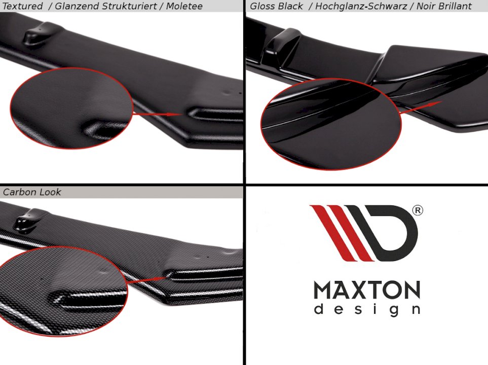 Maxton Design BMW 1 Series F20 F21 Pre-LCI M-Power Front Splitter - ML Performance UK