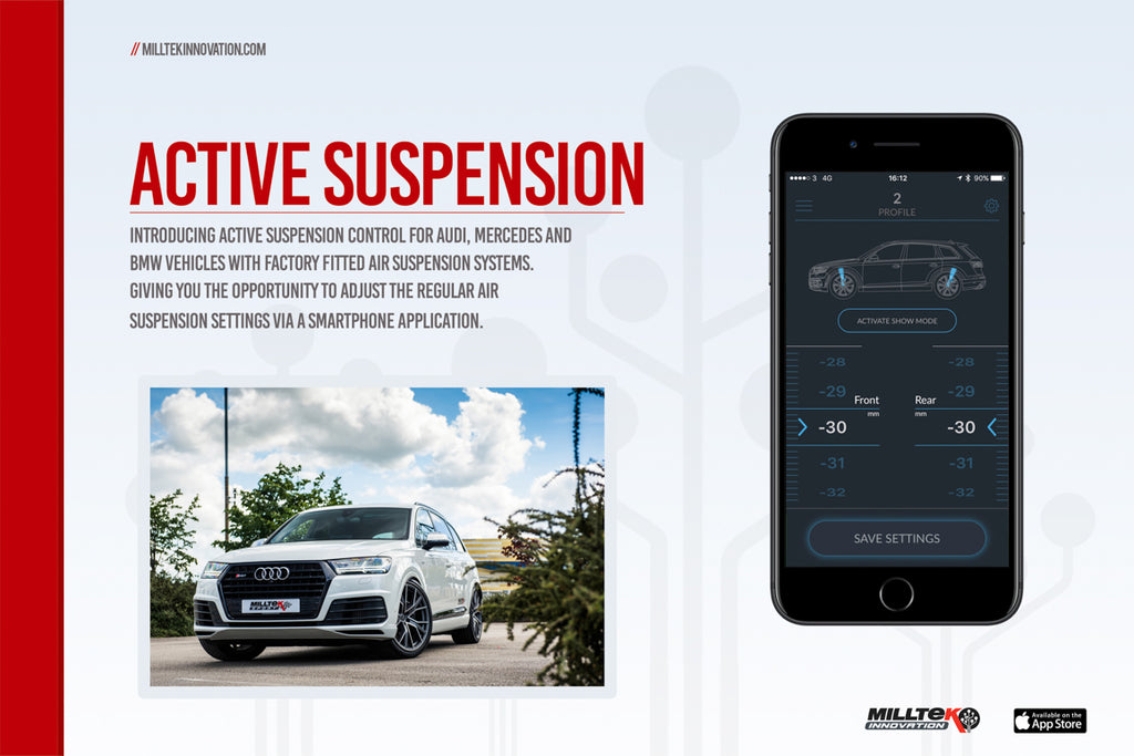 MillTek Audi C7 RS6 TFSI Biturbo Quattro Active Suspension Control (Inc Performance Edition 4.0) - ML Performance UK