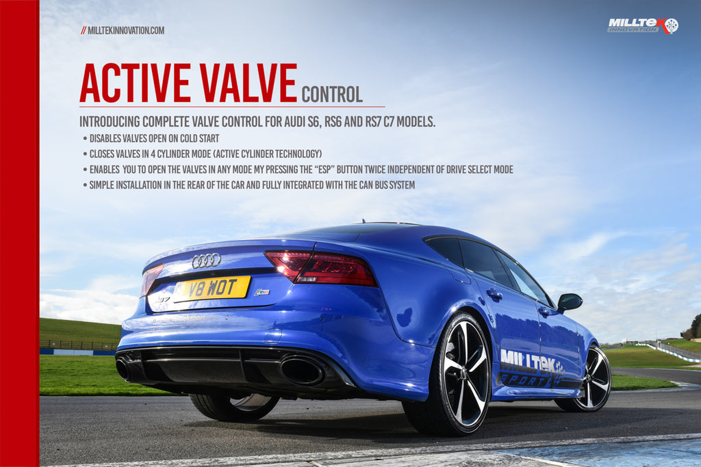 MillTek Audi C7 RS6 TFSI Biturbo Quattro Active Valve Control (Inc Performance Edition 4.0) - ML Performance UK