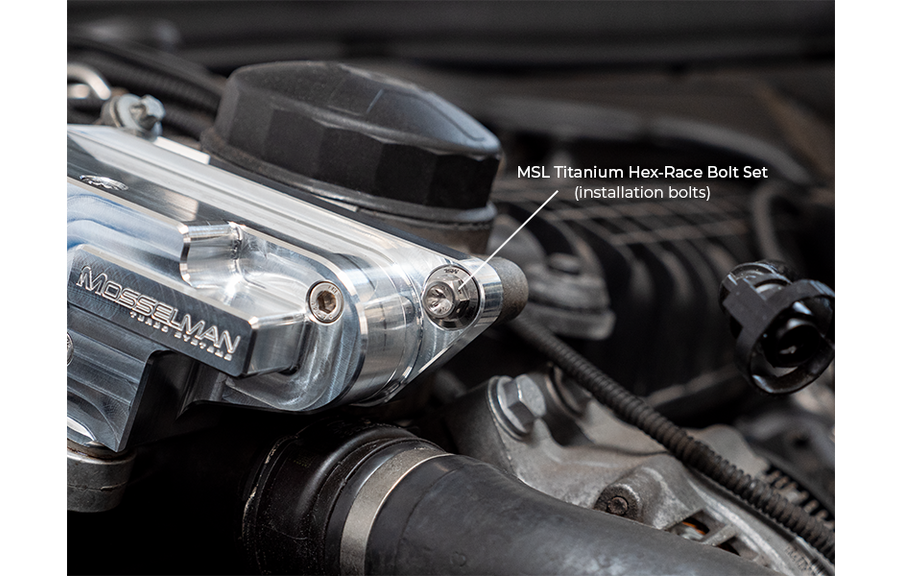 Mosselman N54 N55 S55 Oil Thermostat Titanium GR5 Hex-Race Bolt Set (Inc. M135i, 335i, M2 & M4) - ML Performance UK